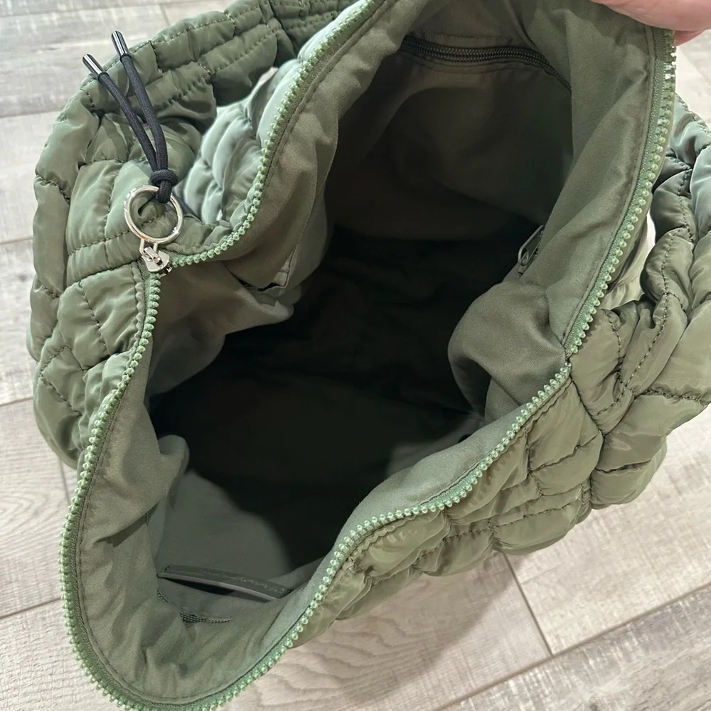 FP Movement by Free People Olive Green Quilted Shoulder Bag - Picture 8 of 9